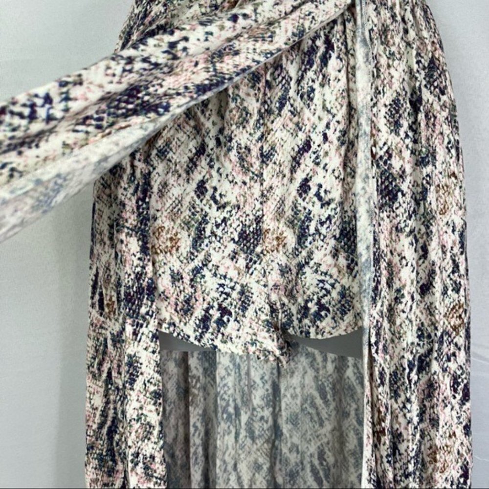 NEW Olivaceous Amy Blush Snake Print Maxi Dress S - Picture 9 of 15
